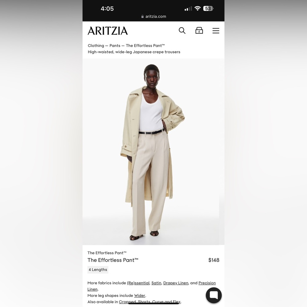 Aritiza Effortless Pants